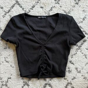ZARA cropped shirt